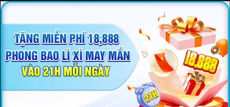 Lì xì miễn phí 18,888 phong bao tại Jun88.com